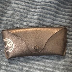 Ray-Ban Black Pebble Leather Sunglasses Case